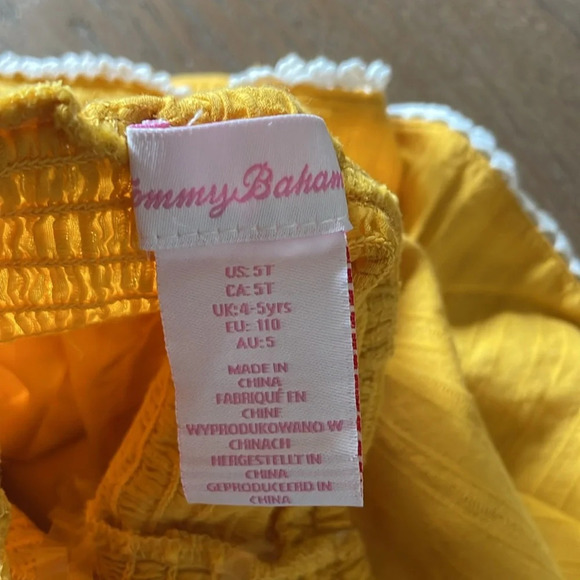 Tommy Bahama Cute Girls Romper Size 5T - Picture 4 of 6